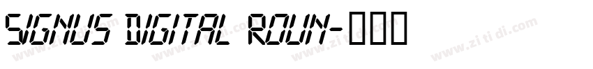 Signus Digital Roun字体转换